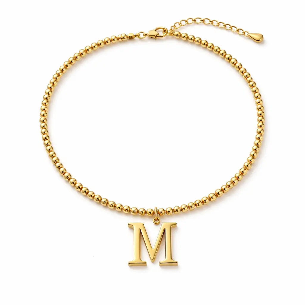 Initial Choker - Elegant Design with Adjustable Fit and Comfortable Fit for Everyday Wear