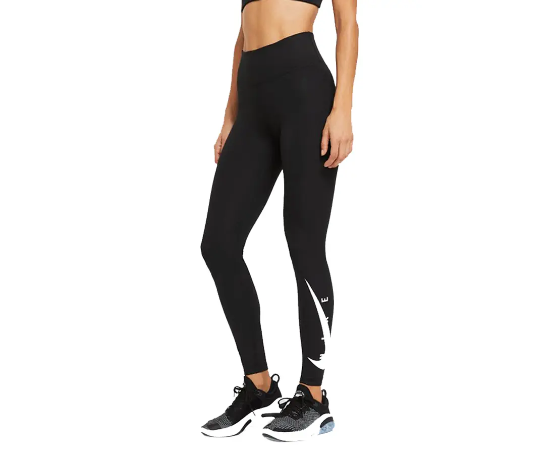 Women's Nike Swoosh Comfy Athleisure Bottoms - Jogging Sports Pants, Exercise Athletic Activewear, Fitness Gym Bottoms