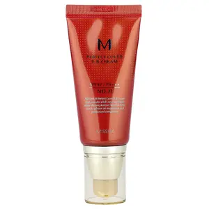 Missha M Perfect Cover B.B Cream, SPF 42 PA+++, No. 21 Light Beige, 1.69 fl oz (50 ml)