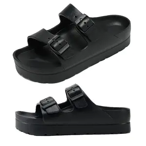 SANPON Women's Waterproof Platform Sandals - Arch Support Footwear, Soft Adjustable Buckle, Lightweight, Non-Slip Summer Beach Shoes