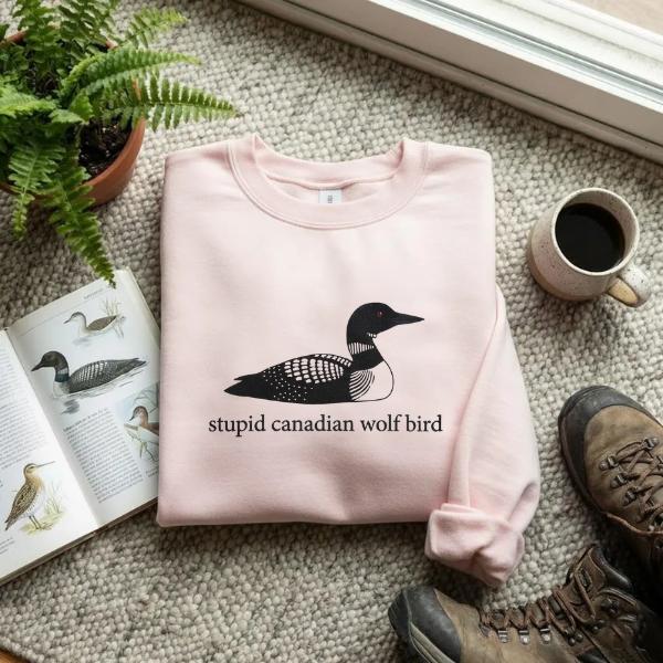 Heated Rivalry Sweatshirt, Stupid Canadian Wolf Bird Sweatshirt, Team Hollanov Sweatshirt, LGBT Hockey Fan Gift