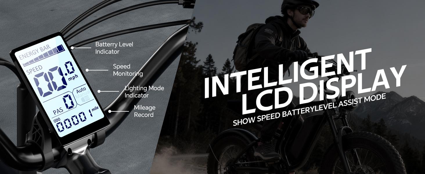 【Hieha】2026｜1500W Electric Bike for Adults ,lFullSuspensionTop Speed 37MPHRange 40-70 Miles | 48V 15AhRemovableBatterylLED Headlights 20-InchAll-Terrain Fat Tires lUL2849Certified ebike