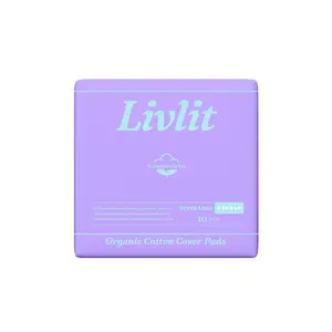 (NEW) Livlit Organic Overnight Pads - Super Long Pad 4PACK (40PCS)