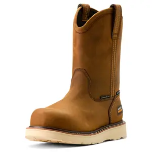 Men's Rebar Wedge Pull-On Waterproof Composite Toe Work Boots