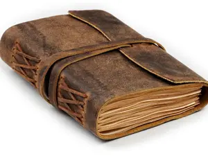 Leather Bound Journal - Rustic Brown, 7"X5", 220 Pages - Vintage Blank Paper Diary for Writing, Drawing, Sketchbook, and Travel Notebook - Ideal for Women and Men