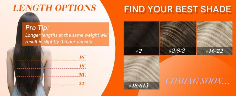 Full Shine Injection Hair Extensions Real Human Hair Clip ins Blonde Highlight Seamless Clip in Human Hair Extensions PU Skin Weft Add Volume 6 Pcs 100 Grams Hairpiece #TikTokShopBlackFriday