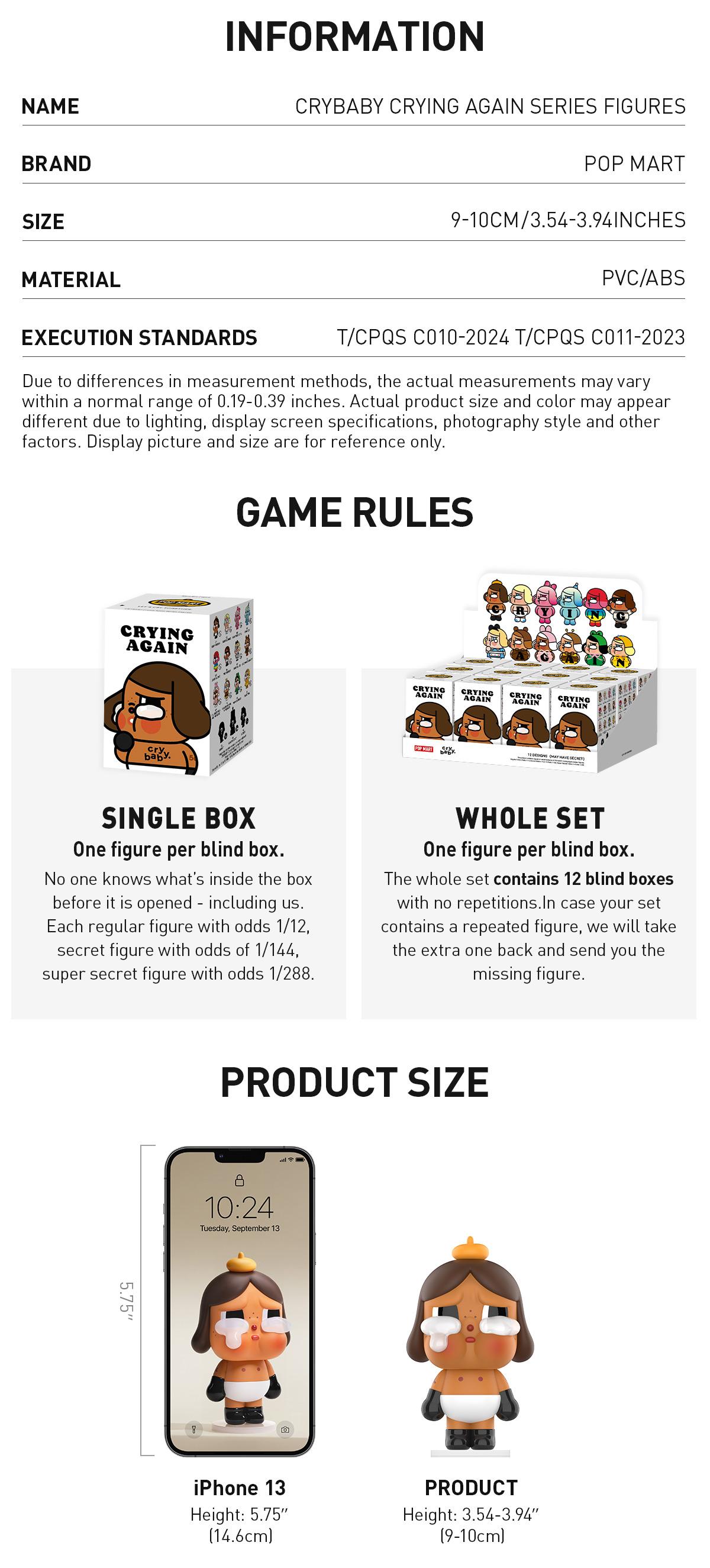 [Spanish]-CRYBABY Crying Again Series – Figuras en Caja Sorpresa / Caja Misteriosa