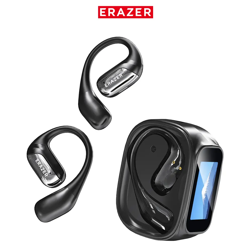 ERAZER XF35 Touch Control Earbuds - LED Lights, Multifunctional Touchscreen, High-Quality Audio, Stereo Sound, 30H Long Battery Life, Electronic Earphones for Gym Running