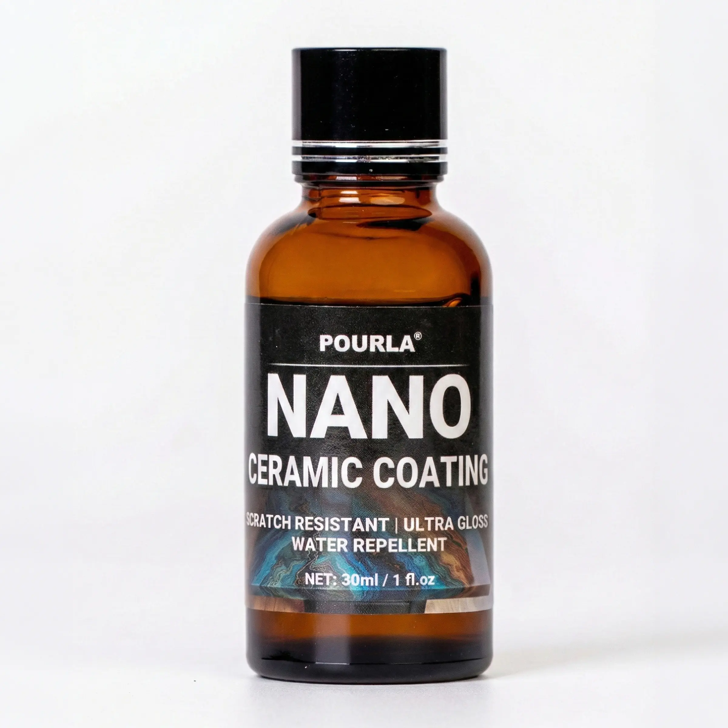 Pourla Ceramic Nano Coating for Wood, Nanofinish Coat Protection Kit For Woodworking Countertop, Table Top, and River Tables