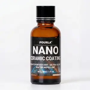 Pourla Ceramic Nano Coating for Wood, Nanofinish Coat Protection Kit For Woodworking Countertop, Table Top, and River Tables