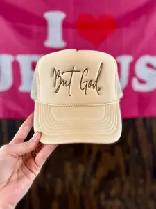 But God Embroidered Trucker Hat