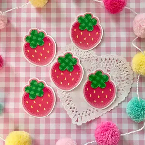 Red Strawberry Sticker