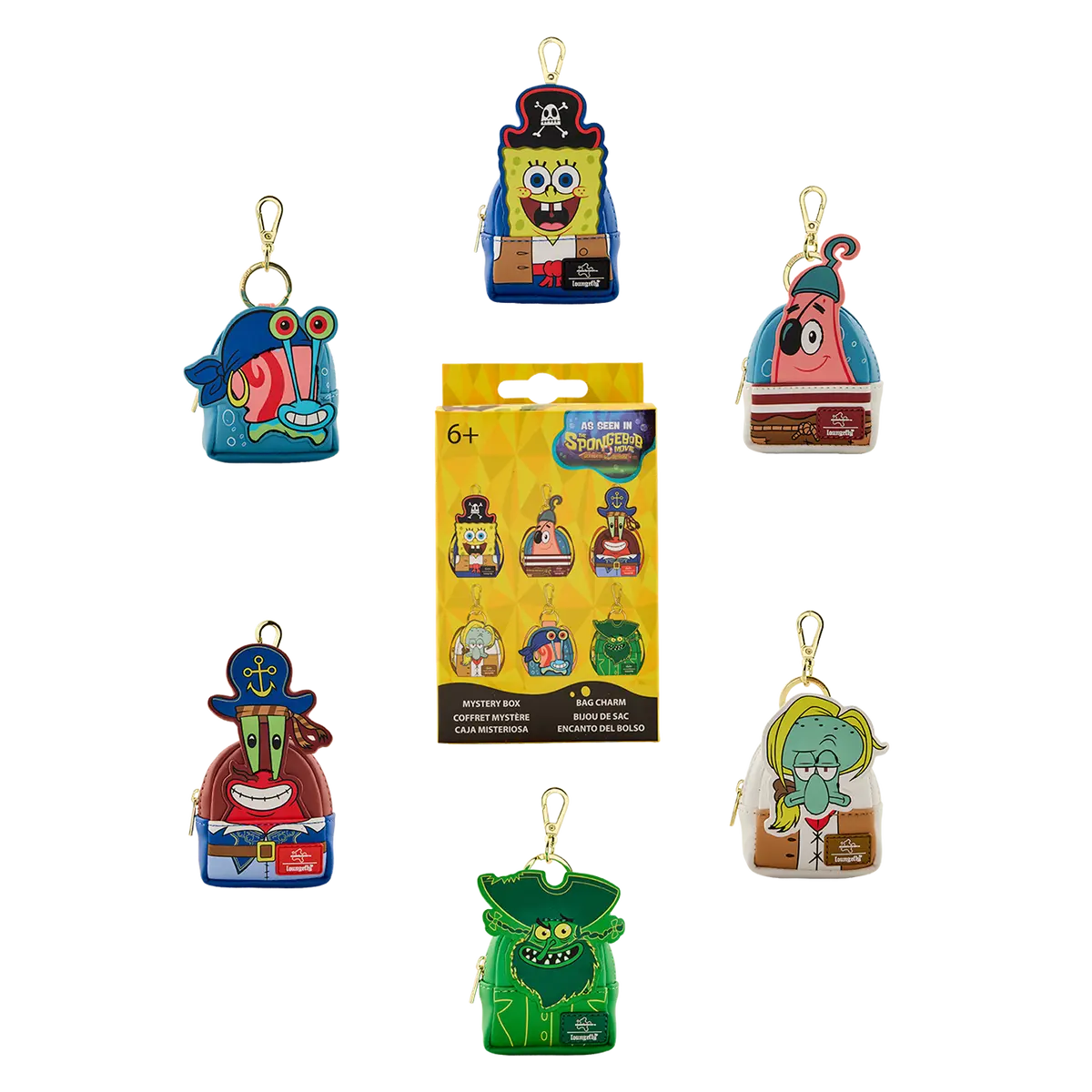SpongeBob SquarePants Blind Box Mini Backpack Keychain Charm