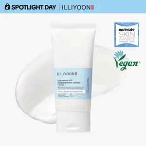 ILLIYOON Ceramide Ato Concentrate Cream | Moisturizer for Dry & Sensitive Skin, 100hr Lasting Hydration, For Face & Body, Gentle for Infants, Moisture Barrier Repair, Vegan Certified, 2.53 fl.oz.