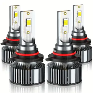 Plug-N-Play 9005/-H11 LED Bulbs, 66000LM Super Bright 6500K Cool White, IP68 Waterproof Powersport Light Bulbs with Fan, 60000+ Hours Lifespan, Fog Driving Spot Light, 4 Packs