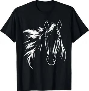 Minimalist Horse Lover T-Shirt | Cute & Classy Equestrian Apparel