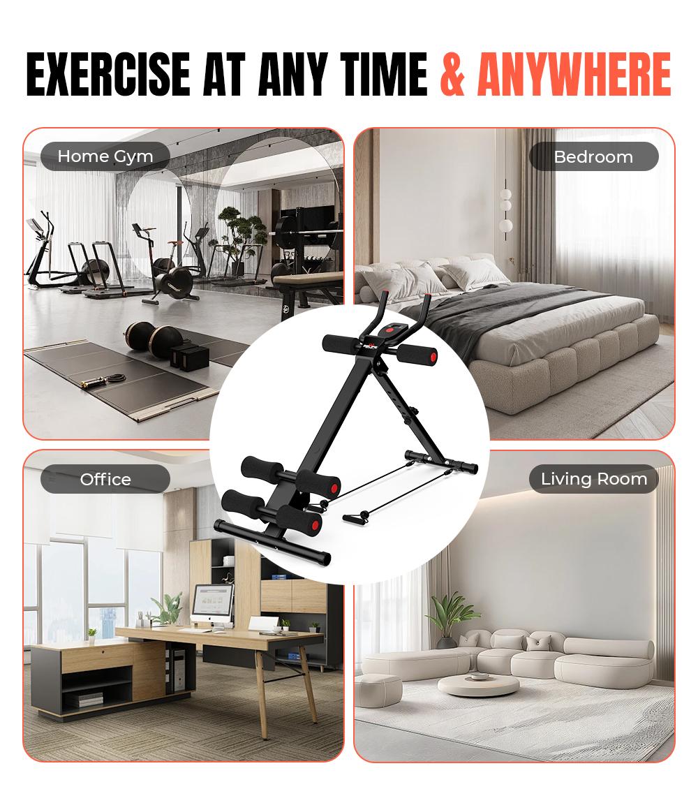 RELIFE REBUILD YOUR LIFE Adjustable Ab Trainer Machine Foldable Ab Workout Equipment for Home Gym, Core & Abs Exercise Machine, Arm Leg Glute Shaper RELIFE REBUILD YOUR LIFE Adjustable Ab Trainer Machine Foldable Ab Workout Equipment for Home Gym, Core & Abs Exercise Machine, Arm Leg Glute Shaper
