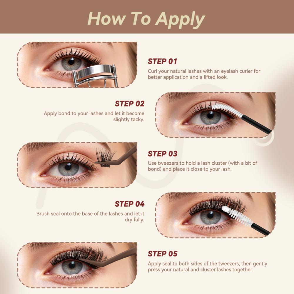 MaxComfi Spider Lashes Breeze | DD Curl Kylie&Kim Lashes Vibe but Better Long-Lasting Waterproof & Super Soft&Thin Band | Venus Velure Waterproof Long-Lasting Natural Daily  Beginner-Friendly DIY Lashes for Flawless Voluminous Look Trendy Must-Have