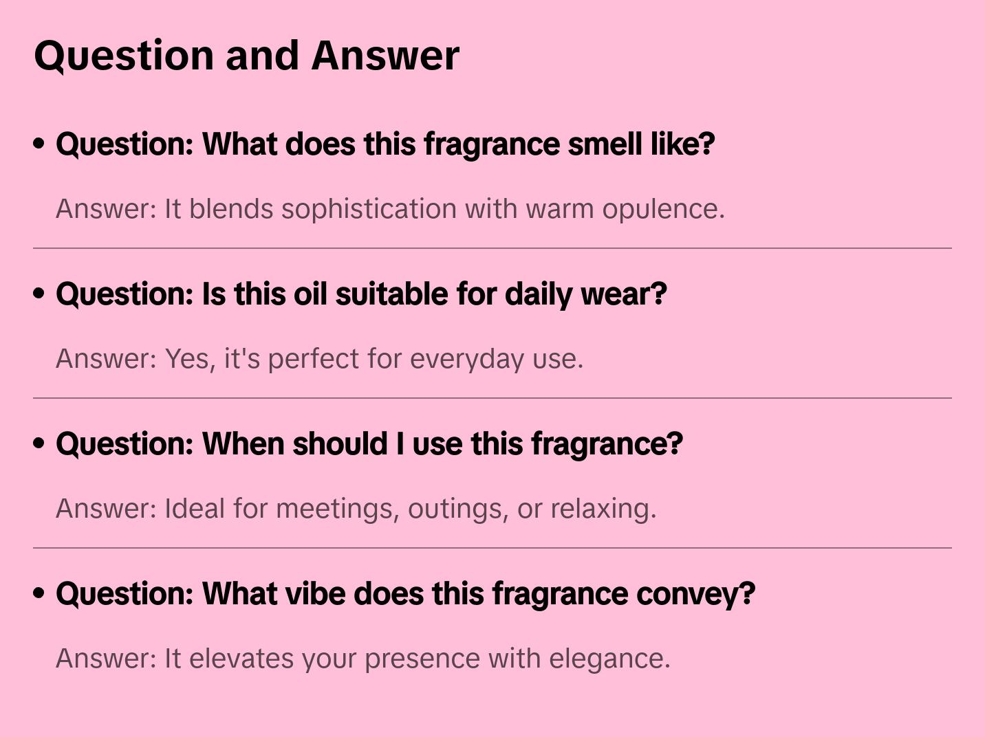 Attraction Roll On Oil