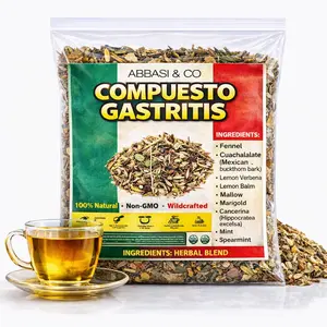 Gastritis Herbal Compound Tea 100% Natural Infusion – Acid Reflux tea , Ulcer Healing tea , Heartburn - Providing Upset Stomach Relief and GERD relief Compuesto Ancestral Hierbas Naturales – Herbal Mixture Digestive Comfort – Té Bienestar Estomacal