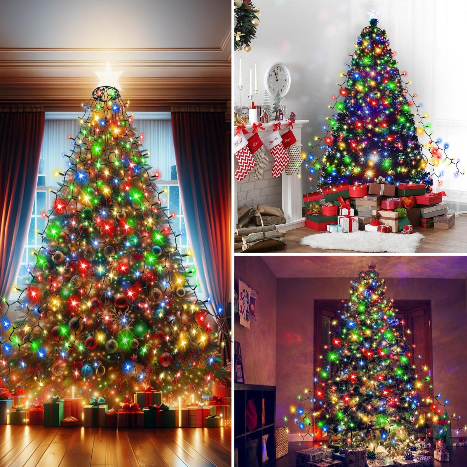 Christmas Tree Lights 420 LED String 8.2FT x 12 Lines 8 Modes Timer Waterproof Twinkle Plug-in for 8FT Xmas Tree Indoor Outdoor Decoration Christmas Tree Lights 420 LED String 8.2FT x 12 Lines 8 Modes Timer Waterproof Twinkle Plug-in for 8FT Xmas Tree Indoor Outdoor Decoration