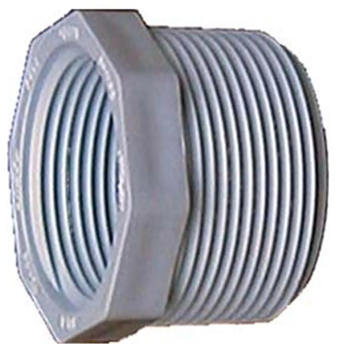 212 MAIN PVC Sch. 40 Threaded Reducing Bushings, 1in. x 0.50in. PVC Plastic, Automotive Pipe Repair Tool for Reduction Assembly & Disassembly That Reduces Smaller Threaded Opening