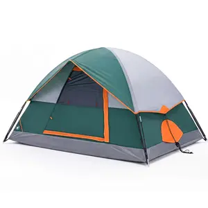 2/4 Person Waterproof Camping Tent with Rainfly, Easy Setup Dome Tent with Mesh Windows & Skylights, Lightweight Portable Tent for Outdoor Camping, Festivals & Backyard