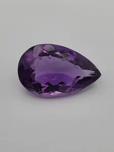 29.49ct ETW Natural Amethyst Gemstone – Pear Cut