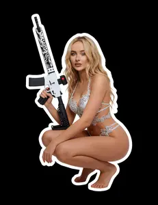 Operator Sabrina  (two decals 2.5") Stickers