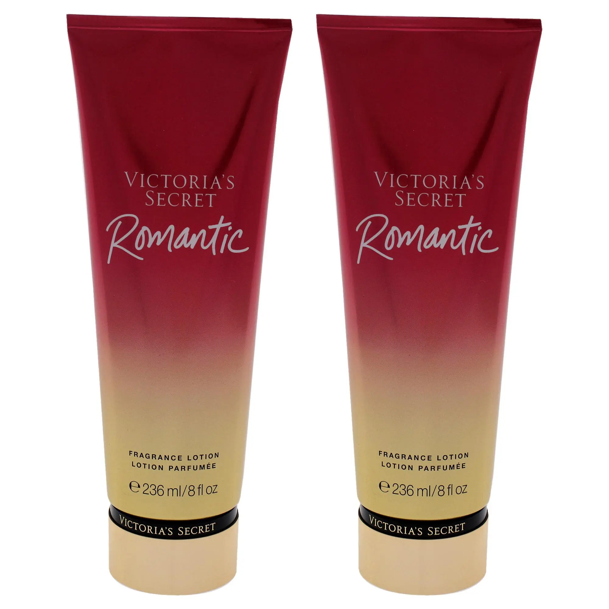 Victoria's Secret Women's Romantic Scented Moisturizer Body Lotion - 8 fl oz Fragranced Skin Daily Care - Pack of 2