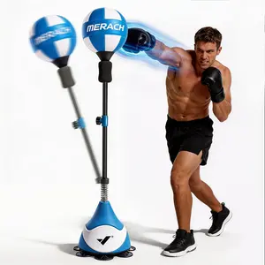 Merach Boxing Bag Punching Bag with Stand Height Adjustable - Speed Bag for Training, Boxing Equipment, Stress Relief & Fitness Boxing Equipment