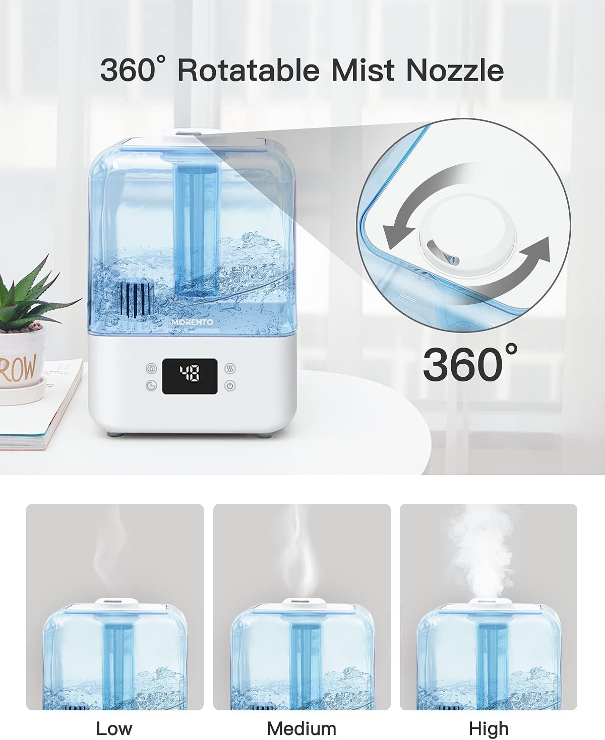 Chivalz 4L&6L Humidifier & Air Purifier with Top-Fill Design, Remote Control, Cool Mist Humidifier with 360° Nozzle, 2-IN-1 Oil Diffuser for Bedroom, Home, Baby Nursery & Plants, Household Appliances#TikTokShopBlackFriday Chivalz 4L&6L Humidifier & Air Purifier with Top-Fill Design, Remote Control, Cool Mist Humidifier with 360° Nozzle, 2-IN-1 Oil Diffuser for Bedroom, Home, Baby Nursery & Plants, Household Appliances#TikTokShopBlackFriday