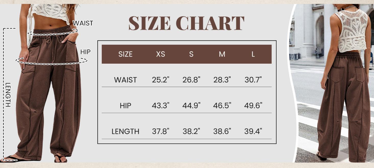 YeeZaa Women Drawstring Barrel Sweatpants 2026 Spring Summer High Waisted Patch Pockets Wide Leg Solid Baggy Pants Smocked Elasticated Waistband Lounge Womenswear 2026 Fall Fashion Bottom Style Wideleg Clothes YeeZaa Women Drawstring Barrel Sweatpants 2026 Spring Summer High Waisted Patch Pockets Wide Leg Solid Baggy Pants Smocked Elasticated Waistband Lounge Womenswear 2026 Fall Fashion Bottom Style Wideleg Clothes