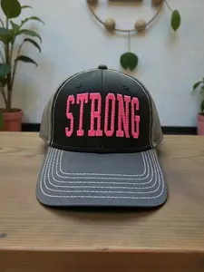 STRONG 3D Puff with texture embroidery trucker