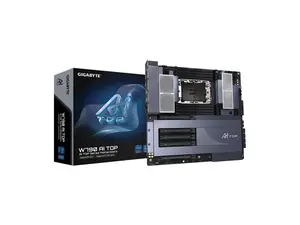 GIGABYTE W790 AI TOP Intel Xeon W Processor Motherboard (LGA4677), E-ATX, DDR5, 6x M.2, PCIe 5.0, Thunderbolt 4, WIFI7, 10GbE LAN, EZ-Latch