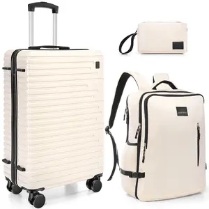 Hoteel Luggage Sets 3/5 Piece, Durable Suitcase Dual-Spinner Wheel TSA Lock, Lightweight Travel Hardshell PC+ABS Carry on Luggage for Men&Women