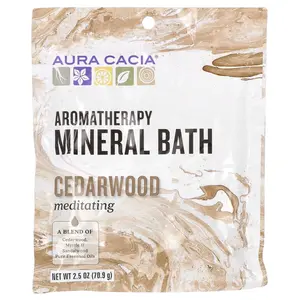 Aura Cacia Aromatherapy Mineral Bath, Cedarwood, 2.5 oz (70.9 g)