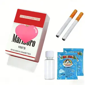 Bubble Cigarette Stress Relief Toy Fake Cigarette Mini Bubble Blower Bubble Sticks Relaxation Birthday Christmas Party Gift for Men Women