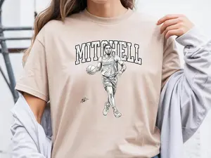 Donovan Mitchell T-Shirt, Vintage Basketball Tee, Gift for Basketball Fan