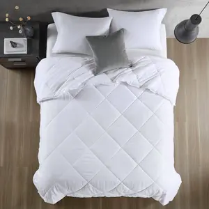 Sharper Image Twin/Twin Extra Long Cooling Touch Oversized Down Microfiber Lightweight Alternative Comforter White: Hypoallergenic, TESTEX Certified