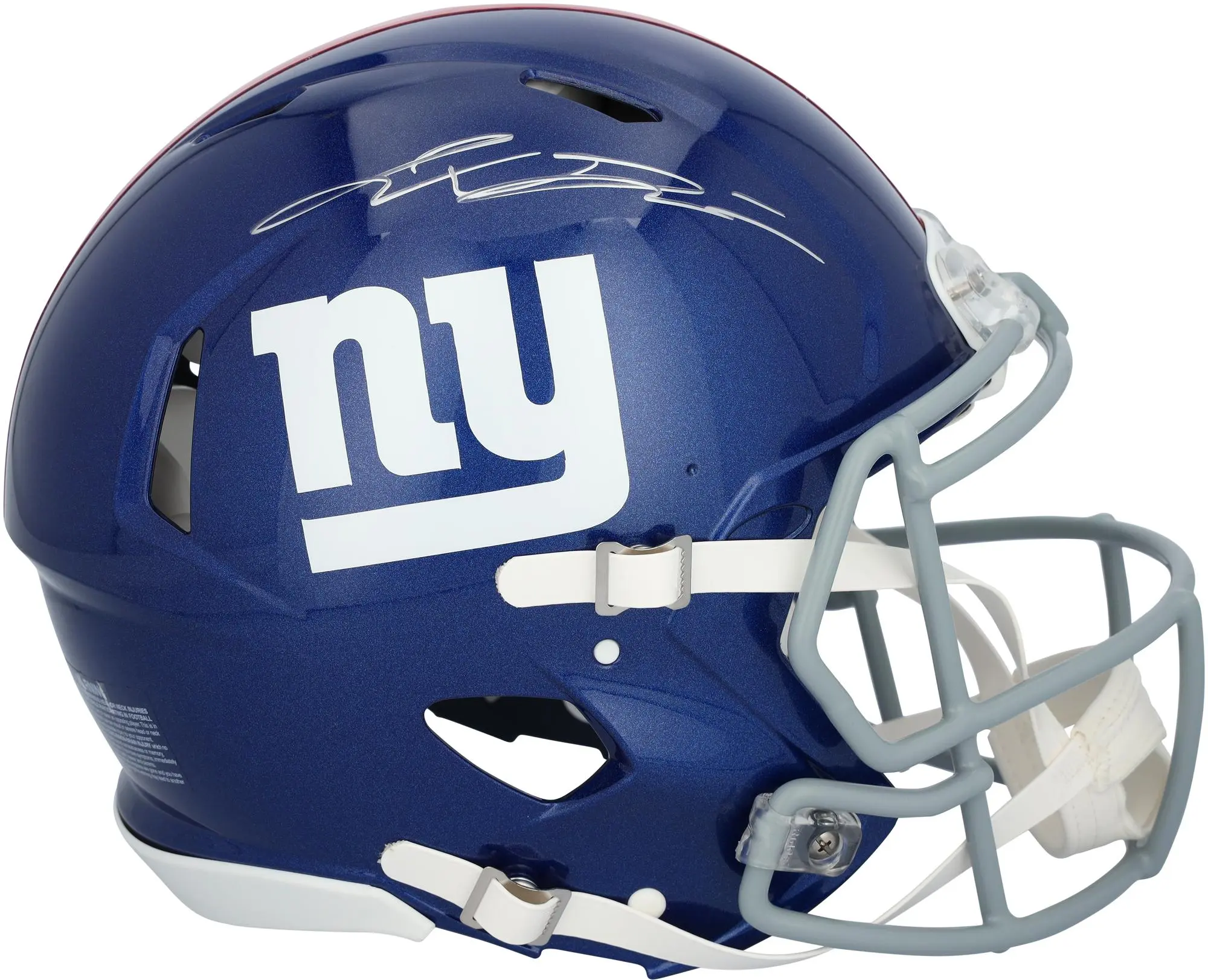 Jaxson Dart New York Giants Autographed Riddell Speed Authentic Helmet - Fanatics Authentic Certified