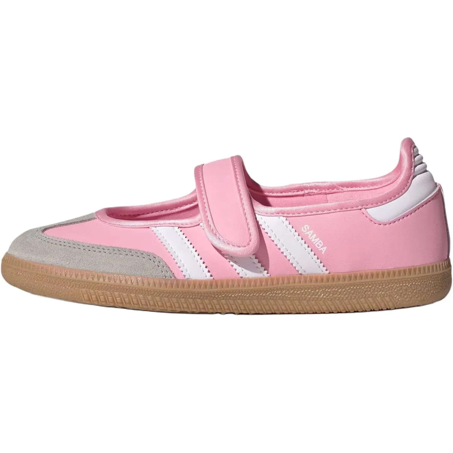 Adidas Samba Jane Light Pink Women's Retro Sports Footwear with a Durable Gum Sole and Mesh Details for Comfortable Everyday Use, Breathable Cushioned Footwear, Casual Athletic Footwear