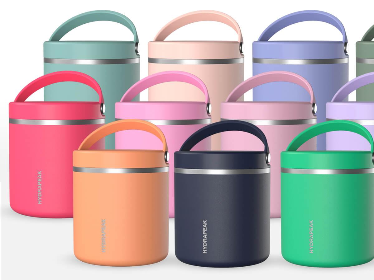 Hydrapeak 25oz Stainless Steel Vacuum Insulated Thermos Food Jar | Thermos for Hot and Cold Food, Wide Mouth Leak-Proof, 10 Hours Hot / 16 Hours Cold