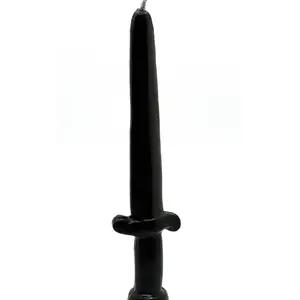 Sword Image Candle Black 7"