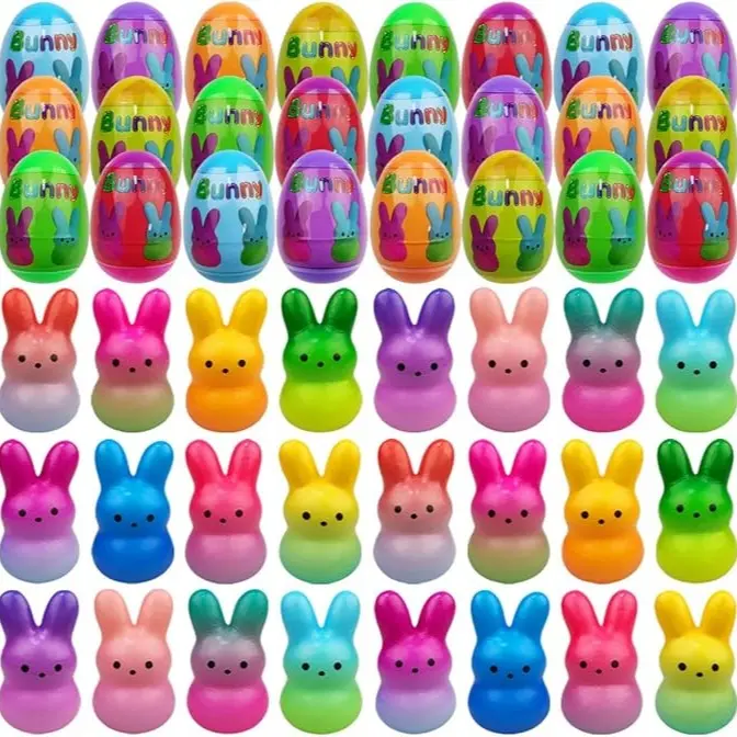 24 Pack Easter Bunny Slow Rising Squishy Toy