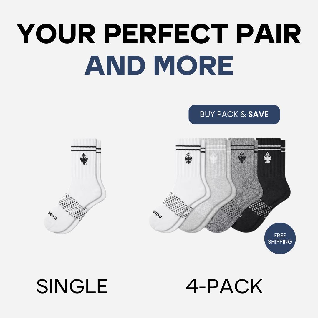 Bombas Originals Half Calf Socks - All-Day Comfort & Secure Fit – Cushioned Footbed, Seamless Toe, Arch Support & Stay-Up Design - Men's, Women's, Unisex Bombas Originals Half Calf Socks - All-Day Comfort & Secure Fit – Cushioned Footbed, Seamless Toe, Arch Support & Stay-Up Design - Men's, Women's, Unisex