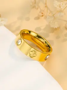 Women Luxury Gold or Silver Clover Ring Jewellery