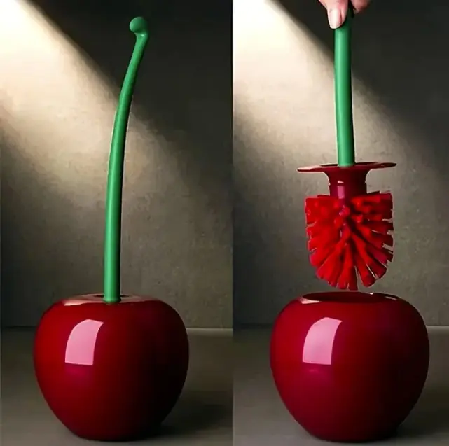 Cherry Shaped Toilet Brush Bathroom Cleaning Tool Bathroom Accessory