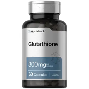 Horbaach Glutathione Supplement | 300mg | 60 Capsules | Non-GMO & Gluten Free | Reduced Form