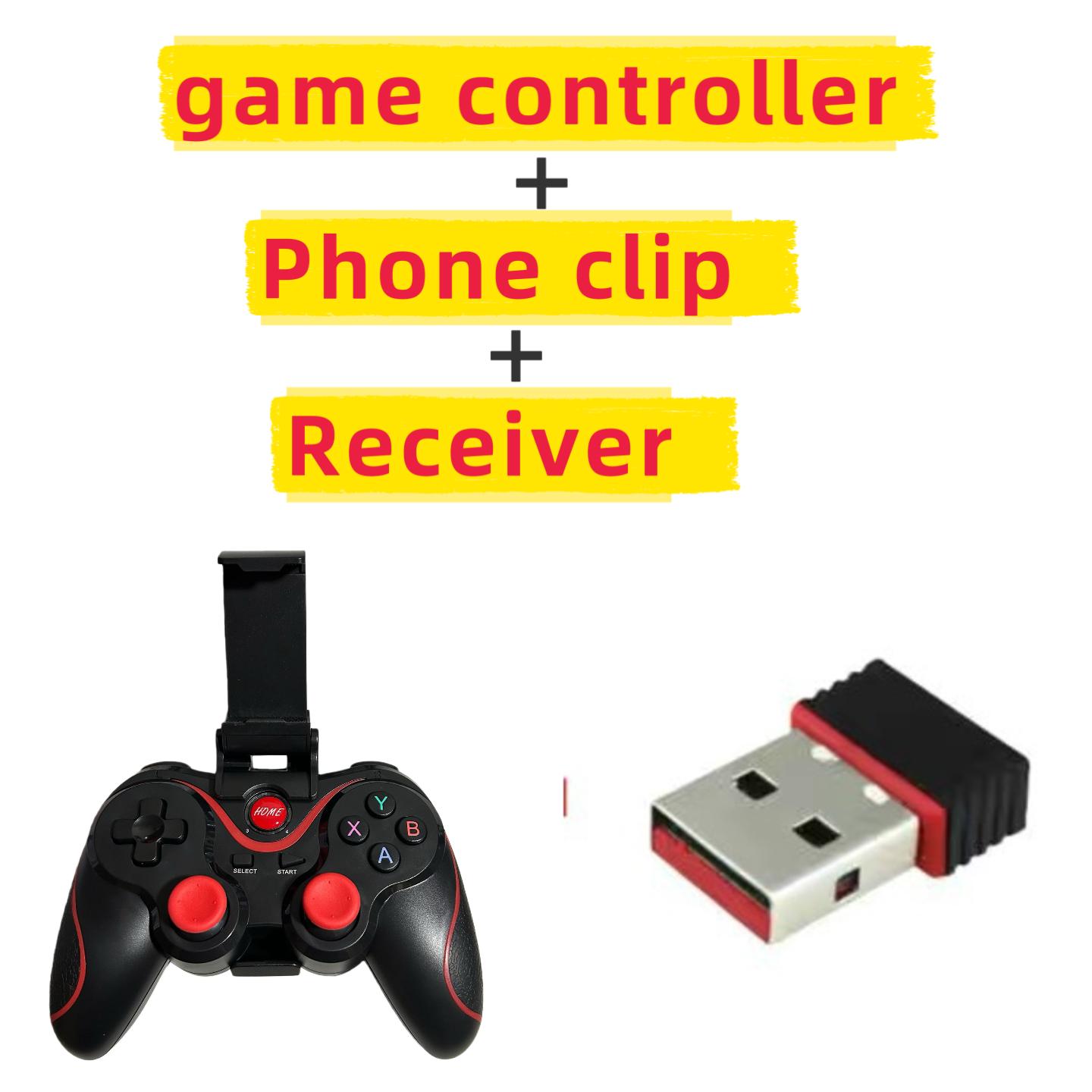 Wireless bluetooth Controller Gamepad Phone Mobile Game Pad Mount Smartphone Clip Holder Mobile Controller Gamepad for Android IOS Phone pc computer ps3